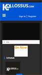Mobile Screenshot of kollossus.com